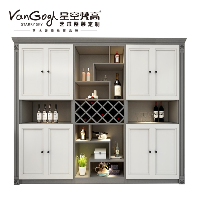 【星空梵高】現(xiàn)代簡(jiǎn)約整體定制酒柜 布魯塞爾·英式門(mén)芯-2酒柜