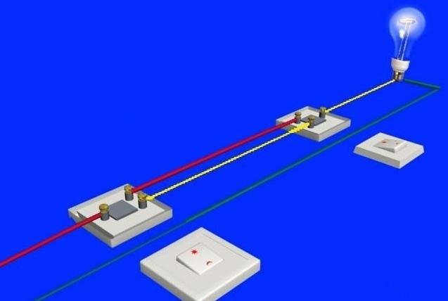 家裝電路 雙聯(lián)開關(guān) 雙聯(lián)開關(guān)接法