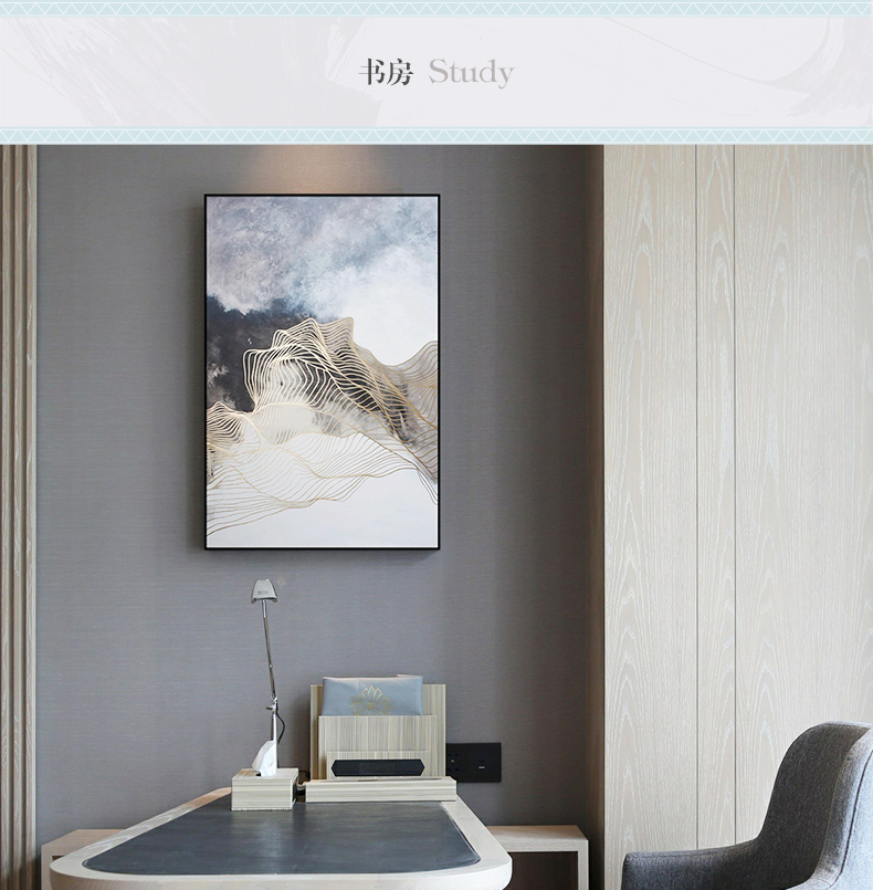 現(xiàn)代抽象裝飾畫 唯美風景玄關走廊客廳掛畫 辦公室晶瓷畫 純手繪油畫 風起云涌