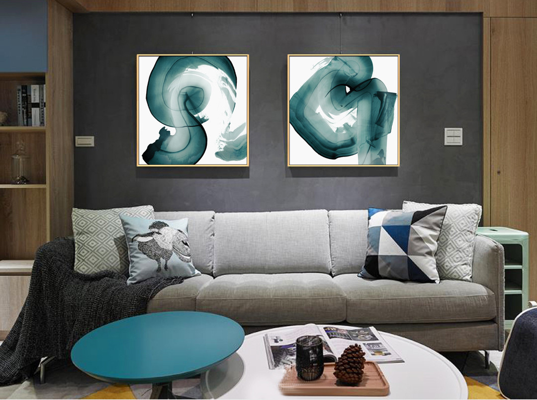 現(xiàn)代簡(jiǎn)約客廳裝飾抽象事玄關(guān)臥室掛畫 晶瓷畫