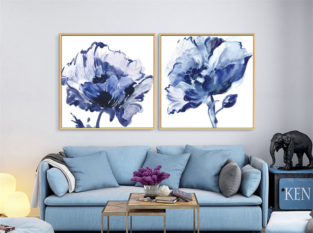 現(xiàn)代簡(jiǎn)約植物系列壁畫(huà)餐廳裝飾畫(huà)玄關(guān)掛畫(huà)晶瓷畫(huà) 雙拼系列