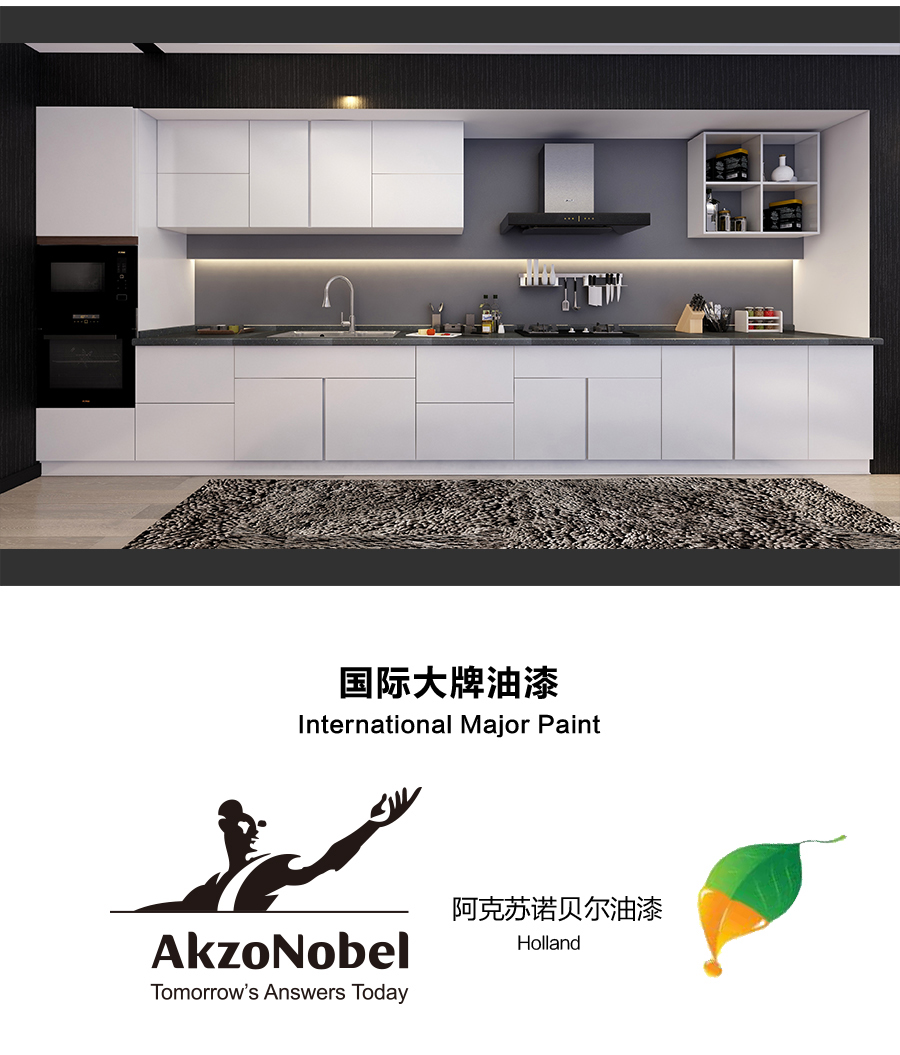 星空梵高定制櫥柜 現(xiàn)代簡約整體定制櫥柜 石英石臺(tái)面定制櫥柜 雙飾面-顆粒烤漆010定制櫥柜