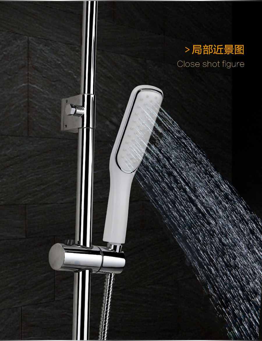 GOHGOH家用花灑 浴室掛墻式花灑 增壓淋雨沐浴蓬蓬頭 08007