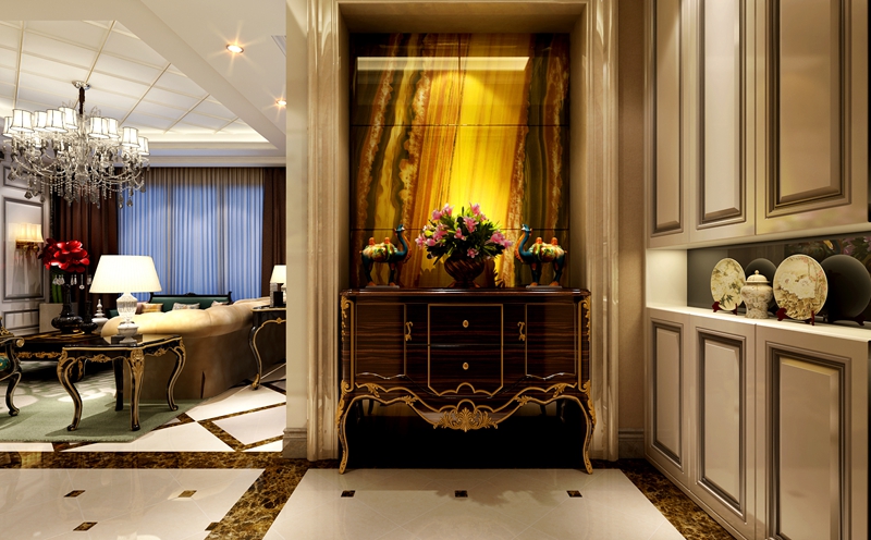 家裝玄關(guān)裝修,淡遠整裝云