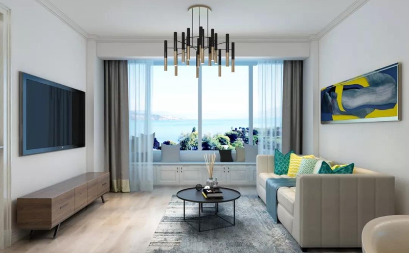 濱河花園101㎡,現(xiàn)代風(fēng)格