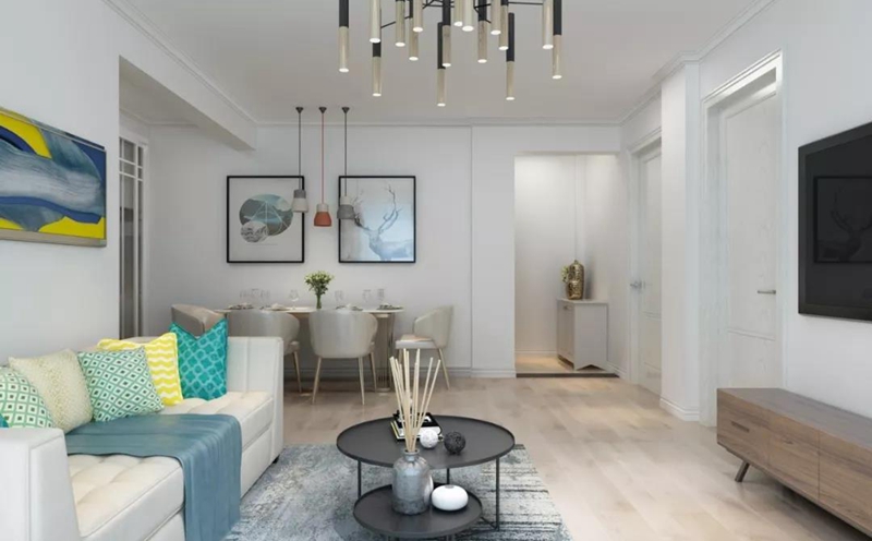 濱河花園101㎡,現(xiàn)代風(fēng)格