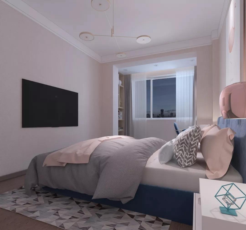 泛美華庭104㎡,現(xiàn)代風(fēng)格