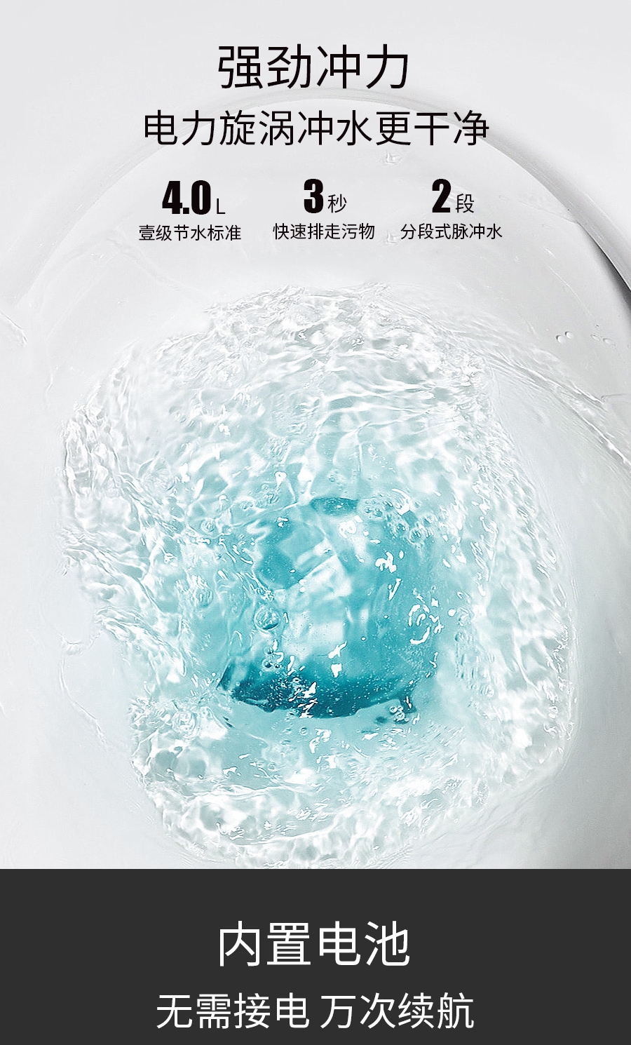 GOHGOH 家用衛(wèi)生間陶瓷坐便器 即熱式脈沖馬桶 一體式座便節(jié)水防臭馬桶2001