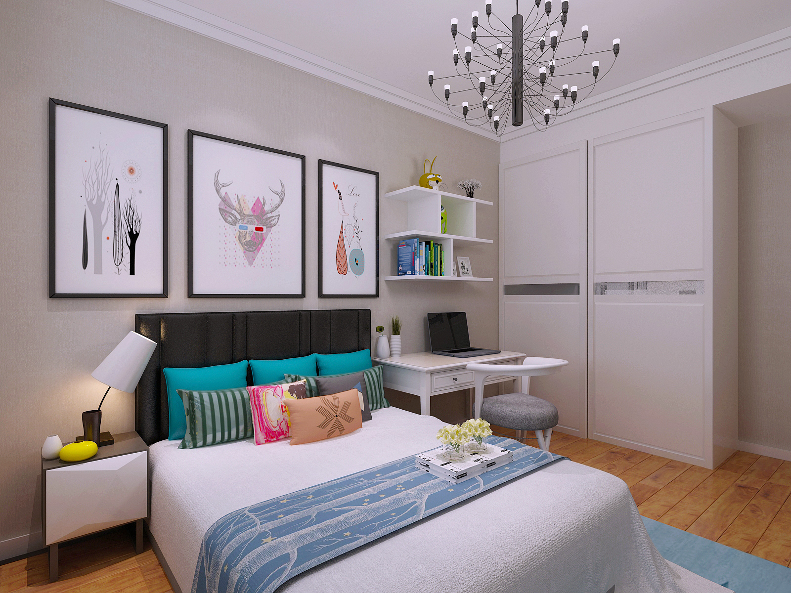 現(xiàn)代風(fēng)格裝修案例賞析-遼陽(yáng)家裝案例